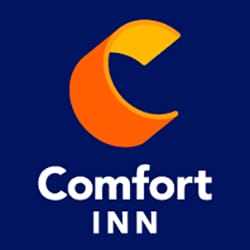 A logo of comfort inn.