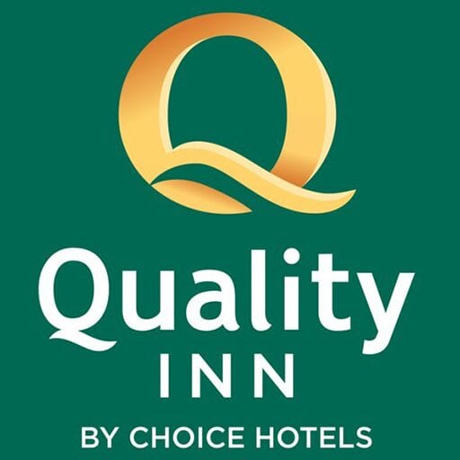 A logo of the quality inn by choice hotels.