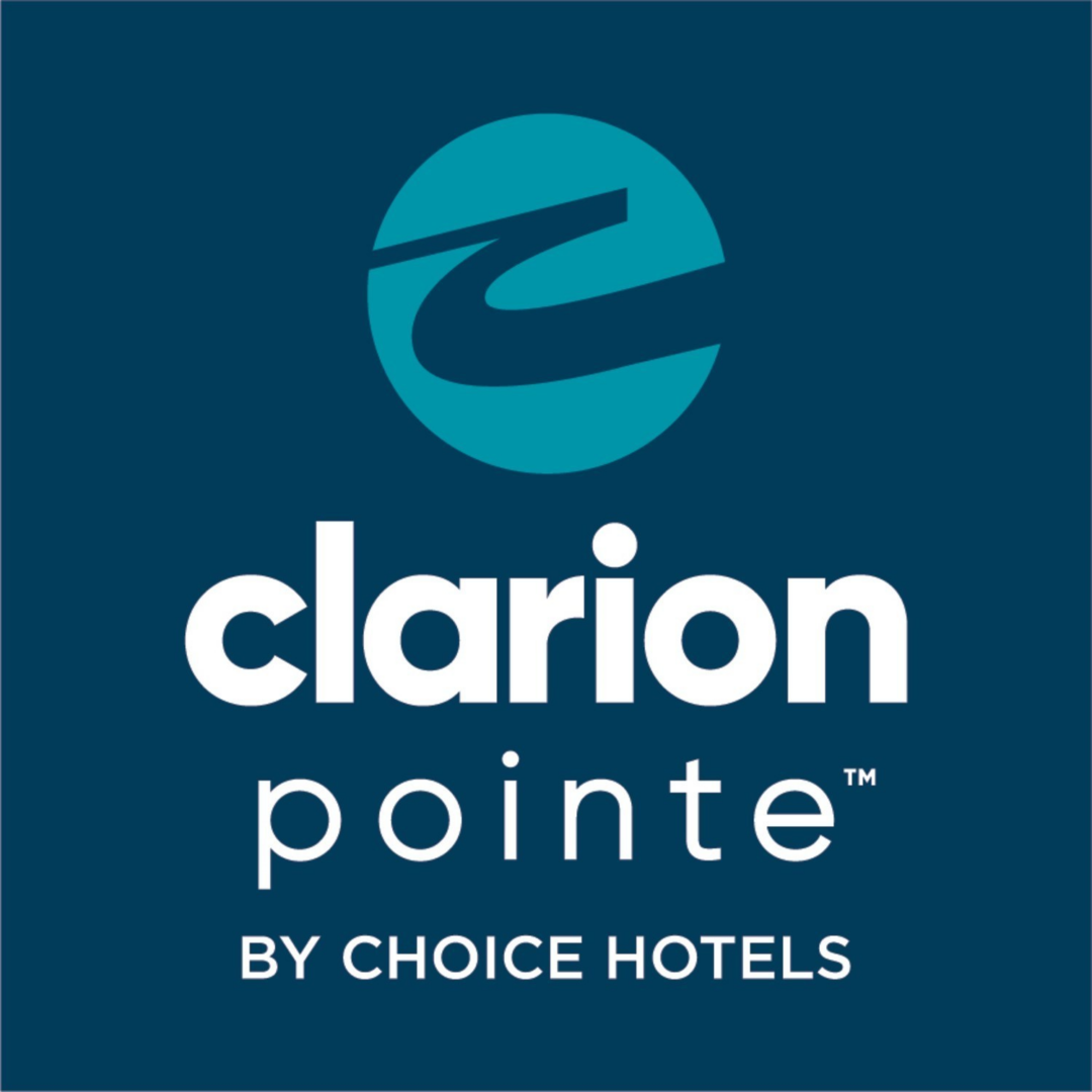 A logo of clarion pointe by choice hotels.